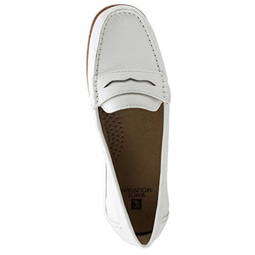 White Mountain Brianna Women’s Flat Loafer Moccasin Slip-On Shoes White