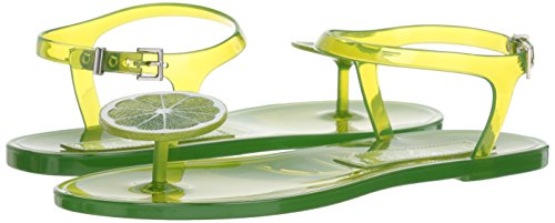 Katy Perry Women's The Geli Flat Sandal, lime, 6 M Medium US
