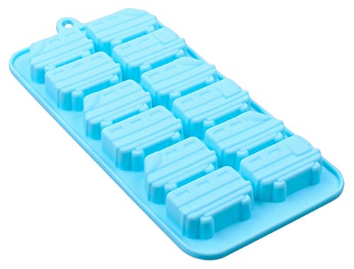 Train Cars 12 Cavity Silicone Mold Baking Chocolate Candy Making Ice Cube Molds