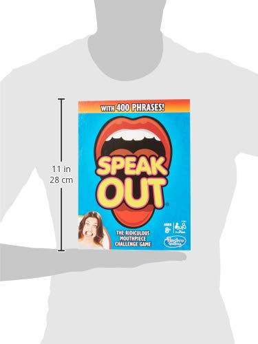 Hasbro Gaming Speak Out Game Mouthpiece Challenge, 400 Phrases Edition