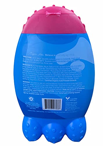 Raw Sugar Kids 2-in-1 Bubble Bath & Body Wash Superberry Cherry 12 oz