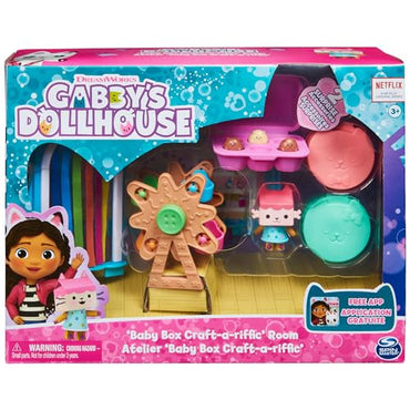 Gabby’s Dollhouse Baby Box Craft-a-riffic Room Playset with Ferris Wheel