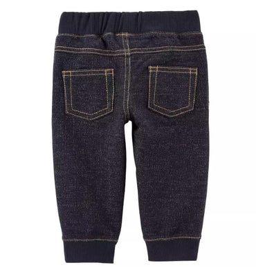 Carter's Baby Boy 2-Piece Hooded Bodysuit & Denim Jogger Set 18 Months
