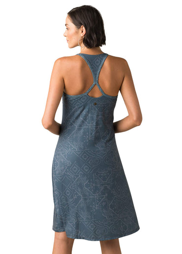 prAna Women's Opal Dress V-Neck Racerback Stretch Casual Travel Dress