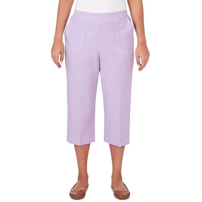 Alfred Dunner Women's Garden Party Capri Pants