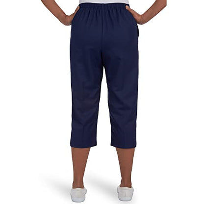 Alfred Dunner Women's Split Star Capri