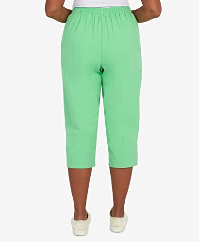 Alfred Dunner Women's Criss Cross Structured Capri