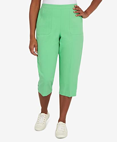 Alfred Dunner Women's Criss Cross Structured Capri