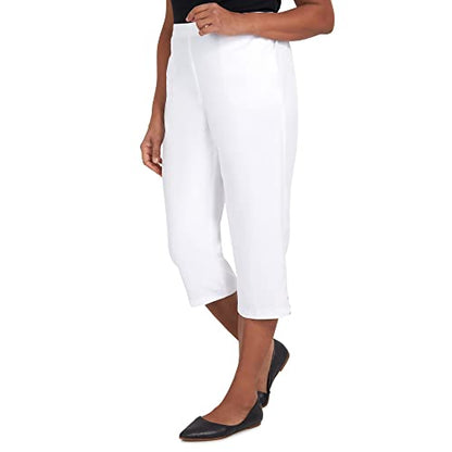 Alfred Dunner Women's Split Star Capri