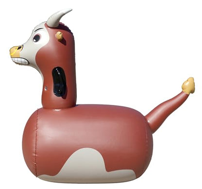 Hearthsong Hop N Go Inflatable Riding Bouncy Hopping Toys for Kids Ages 5+ - Ride On Bouncer Animal Hopper Jumping Toys for Outdoor Games