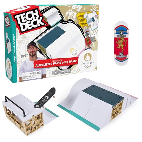 Tech Deck, Sky Brown’s Olympic Games Paris 2024 Ramp, Customizable X-Connect Park Creator Playset & Exclusive Fingerboard, Kids Toy for Ages 6
