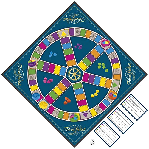 Hasbro Gaming Trivial Pursuit Game: Classic Edition 2 Players 16+ Yrs Trivia Board Game