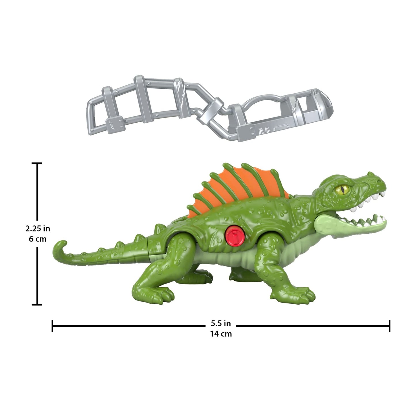 Fisher-Price Imaginext Jurassic World Dominion Dimetrodon Dinosaur Toy with Removable Harness for Preschool Kids Ages 3 and Up