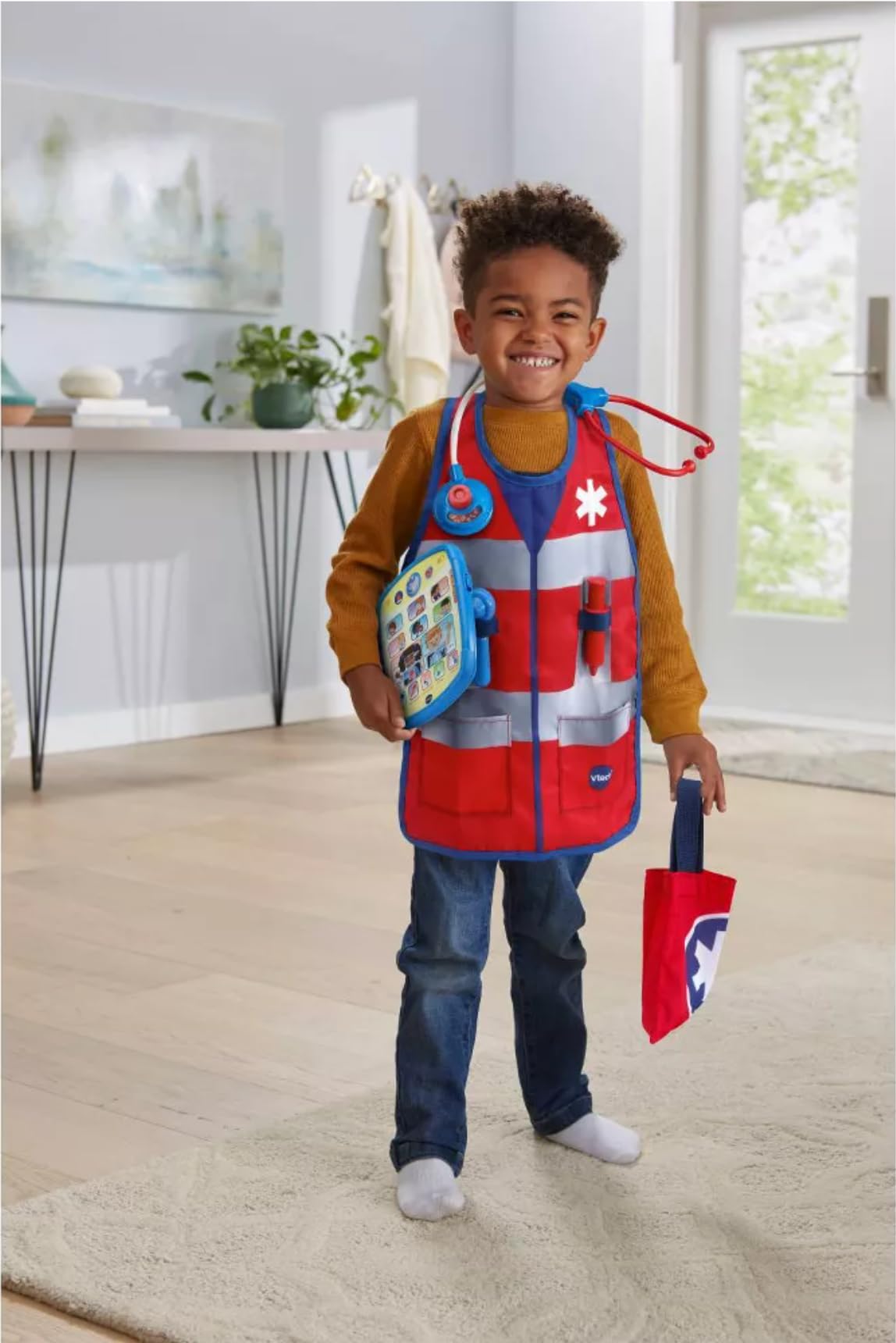 First Responder Smart Rescue Set – Interactive 15-Piece Kids Medic Kit with Healthcare Tablet