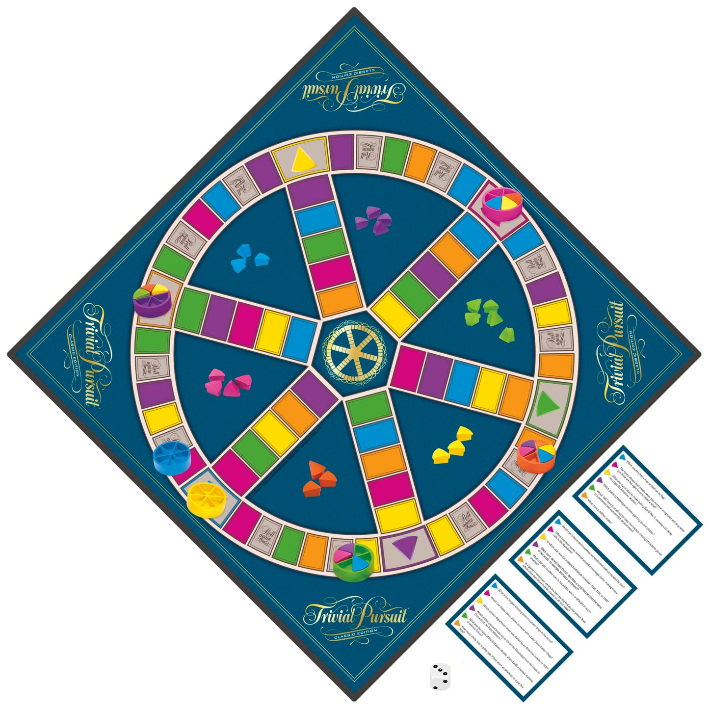Hasbro Gaming Trivial Pursuit Game: Classic Edition 2 Players 16+ Yrs Trivia Board Game