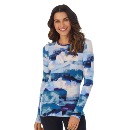 Cuddl Duds Women's Softwear with Stretch Long Sleeve Crew Neck Top