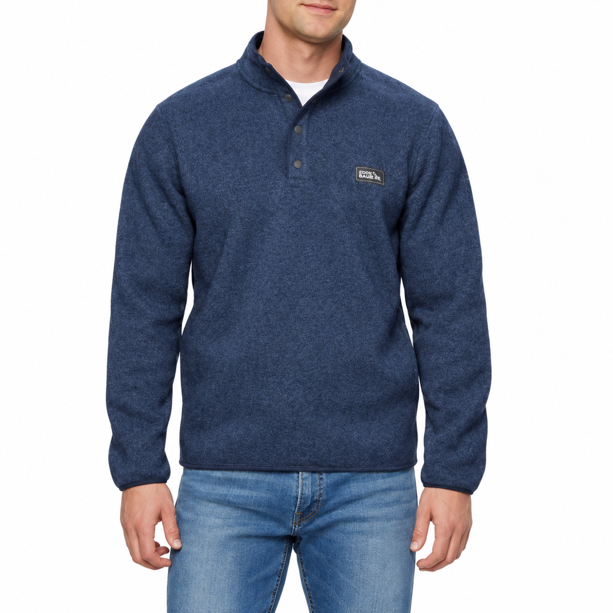Eddie Bauer Men’s Long-Sleeve Quarter-Snap Fleece Pullover