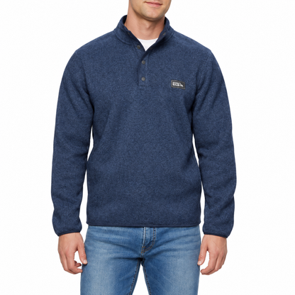 Eddie Bauer Men’s Long-Sleeve Quarter-Snap Fleece Pullover