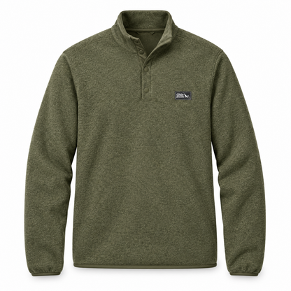 Eddie Bauer Men’s Long-Sleeve Quarter-Snap Fleece Pullover