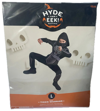 Hyde & EEK Tiger Warrior Boys' Halloween Costume with for Teen, Boys Large, 1 Count