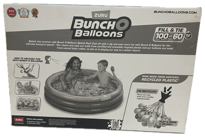 Bunch O Balloons Splash Pool with Tropical Party 100+ Rapid-Filling Self Sealing Water Balloons