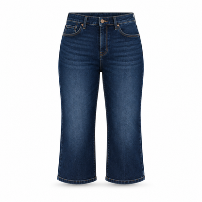 Indigo Saints Women’s Dark-Wash Cropped Jeans – Size 27