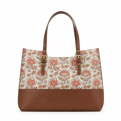 Kim Rogers Grainy Scoop Tote Women’s Handbag – Floral Brown