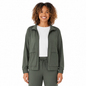 Member’s Mark Women’s Full-Zip Travel Jacket – Animal Print, Black, Taupe & Olive
