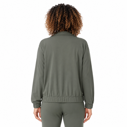 Member’s Mark Women’s Full-Zip Travel Jacket – Animal Print, Black, Taupe & Olive