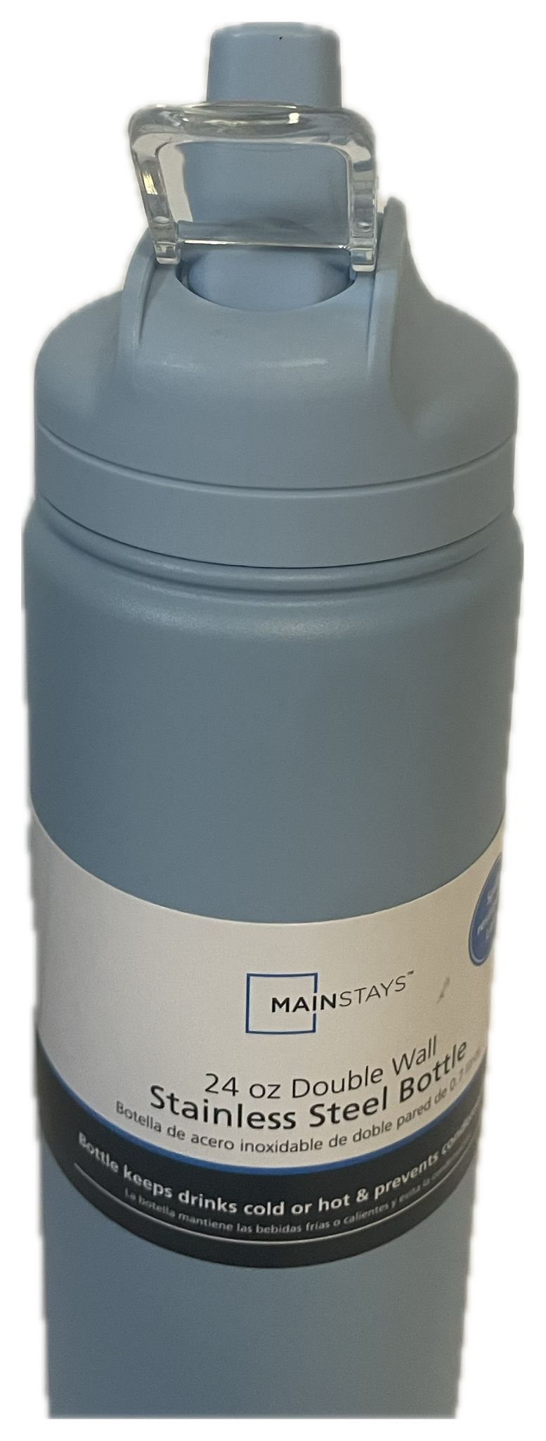 Mainstays 24 oz Double‑Wall Stainless Steel Bottle