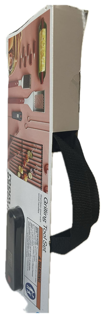 Room Essentials 17 pc BBQ Stainless Steel Grill Tool Set (Black)