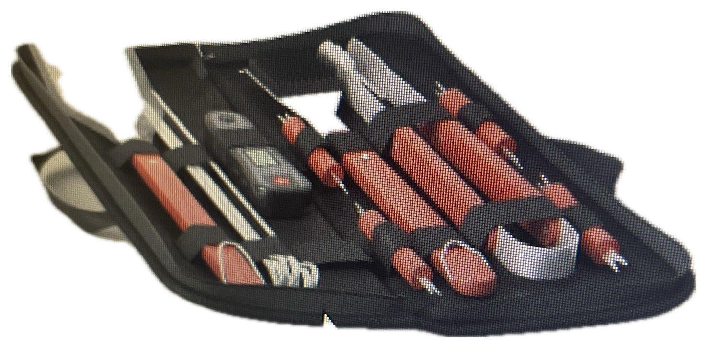 Room Essentials 17 pc BBQ Stainless Steel Grill Tool Set (Black)