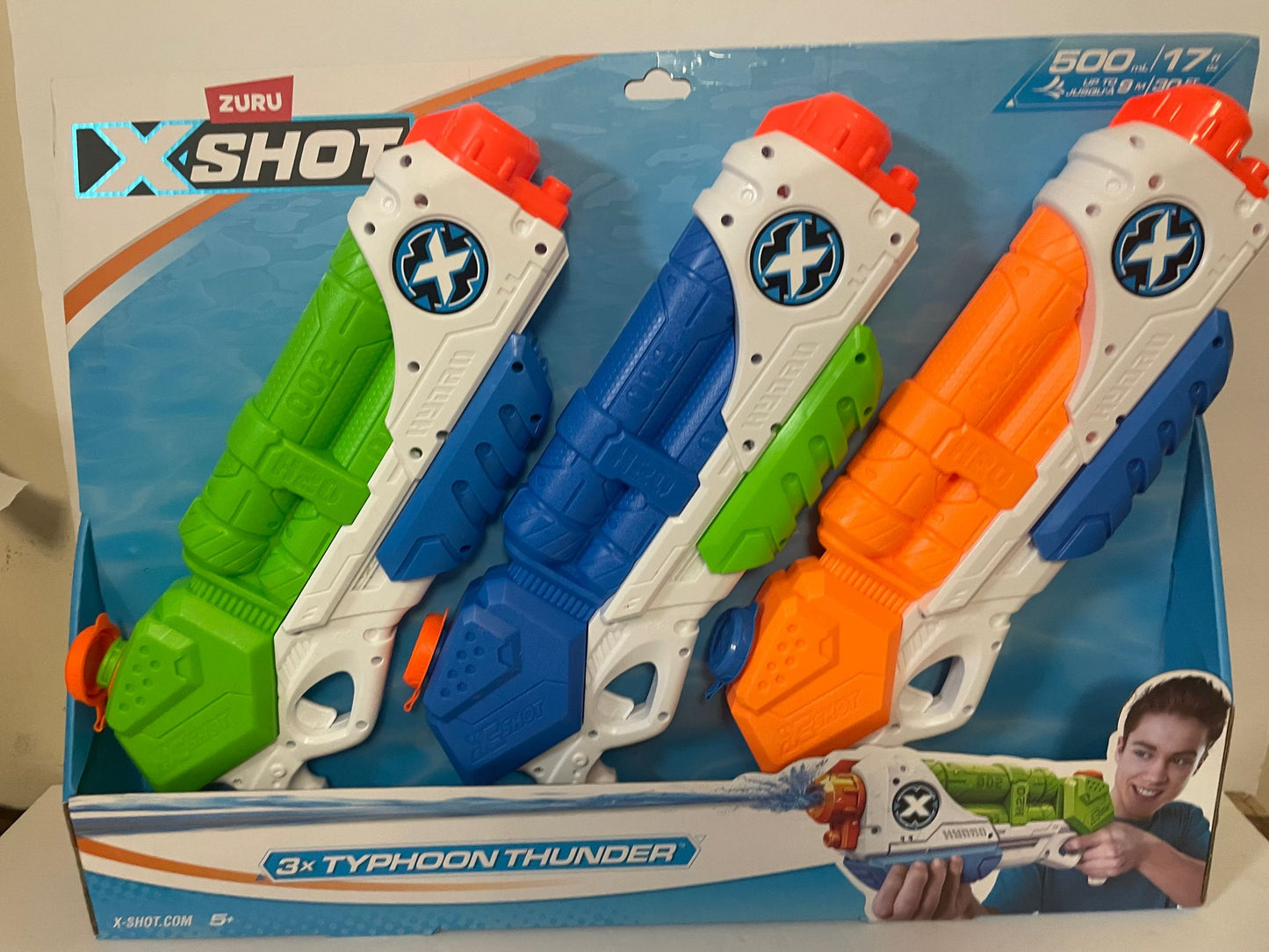 ZURUX Shot 3 X Typhoon Thunder Blaster 3-Pack-5+