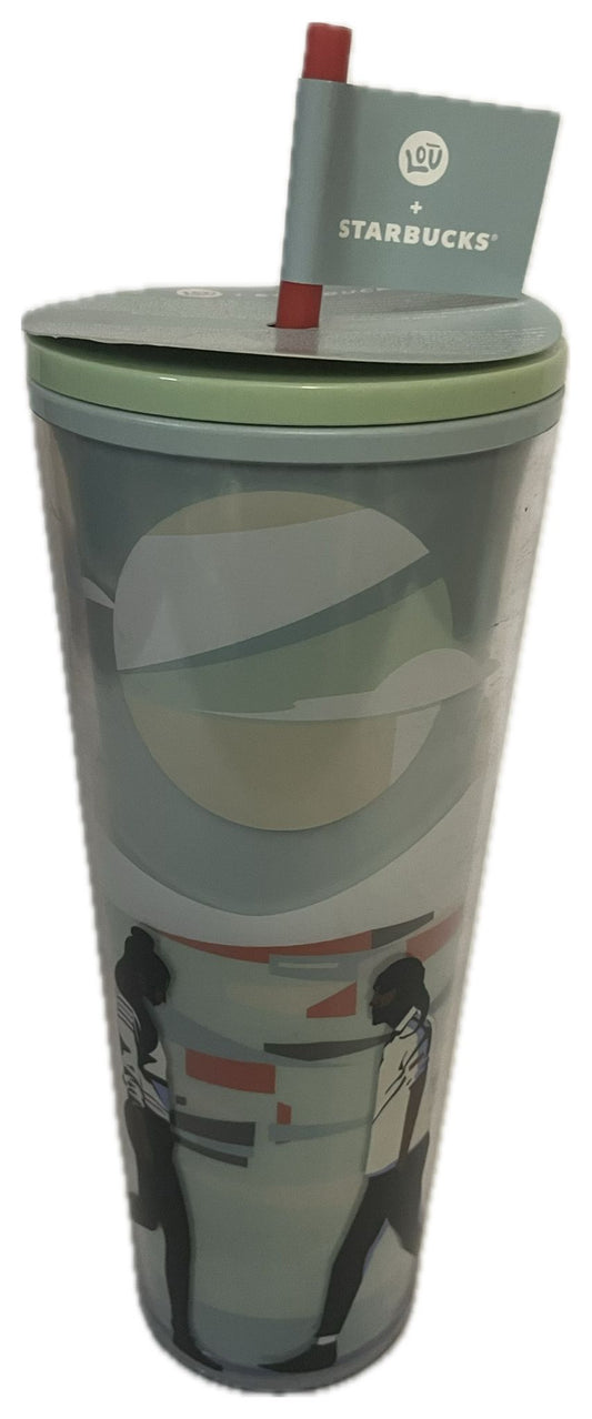 Starbucks Winter FY24 Damon Foil Cold Cup – 24oz
