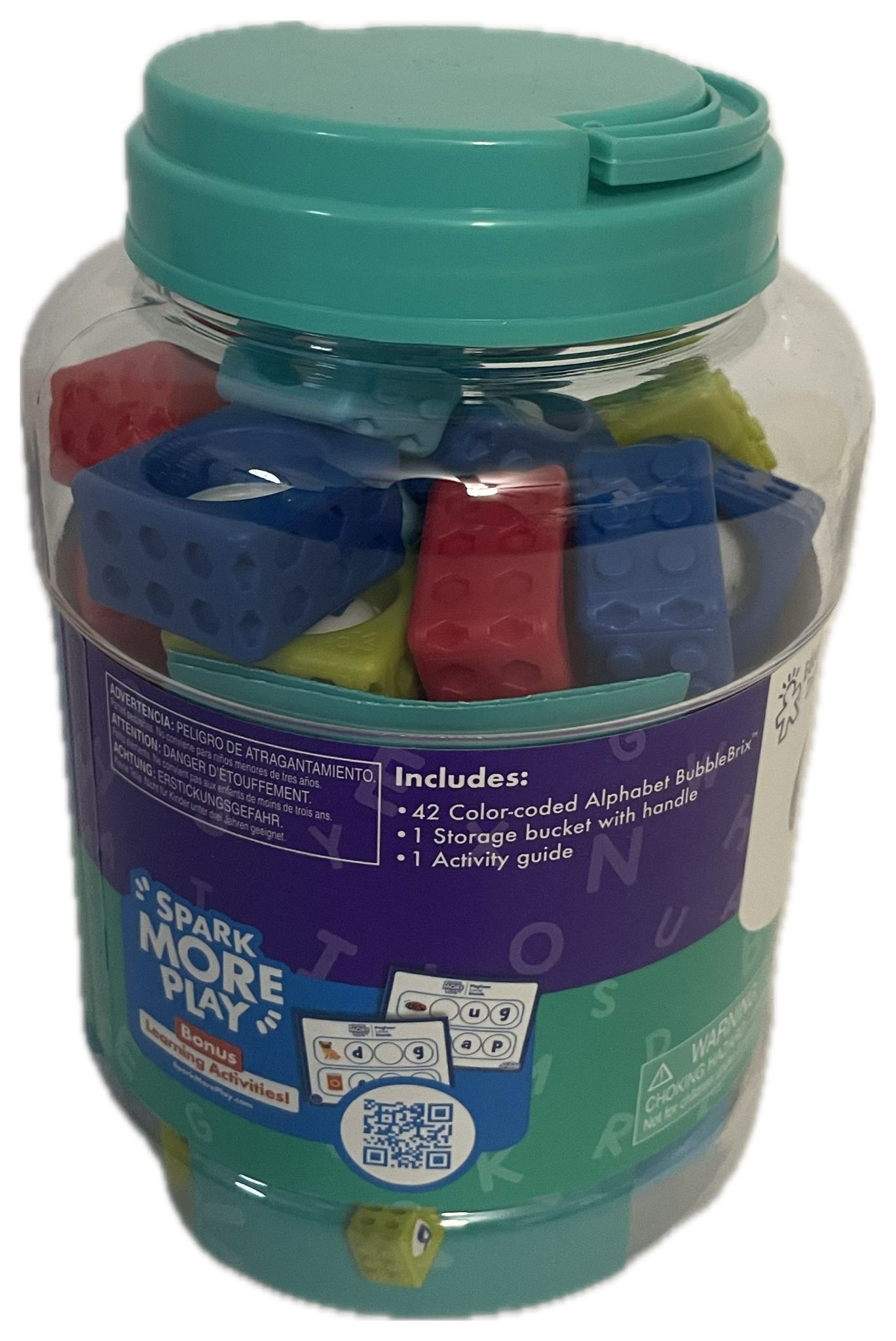 Educational Insights Alphabet Bubble Brix – Sensory Learning Toy (Multicolor)