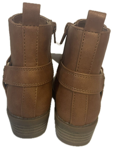 Portland Boot Company Wendy Harness Boots for Girls Tan Ankle Boots
