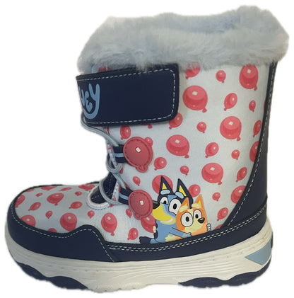 Bluey Winter Boots for toddlers with Faux Fur Trim