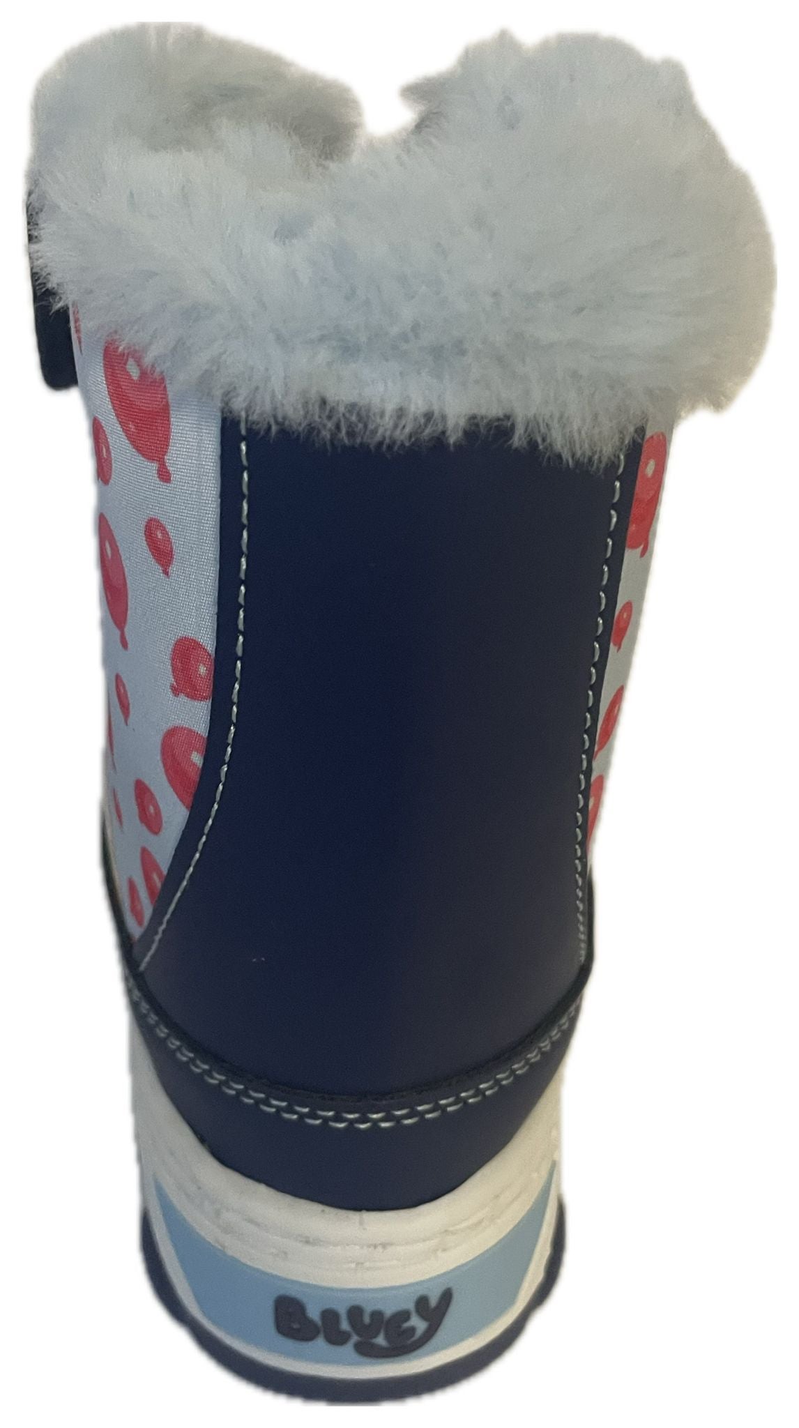 Bluey Winter Boots for toddlers with Faux Fur Trim