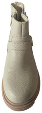 Cat & Jack Toddler Evie Buckle Boots - Cream (11T)