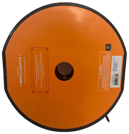 Hyde & Eek! Boutique 350‑count Orange Mini String Lights (Indoor/Outdoor, Black Wire)