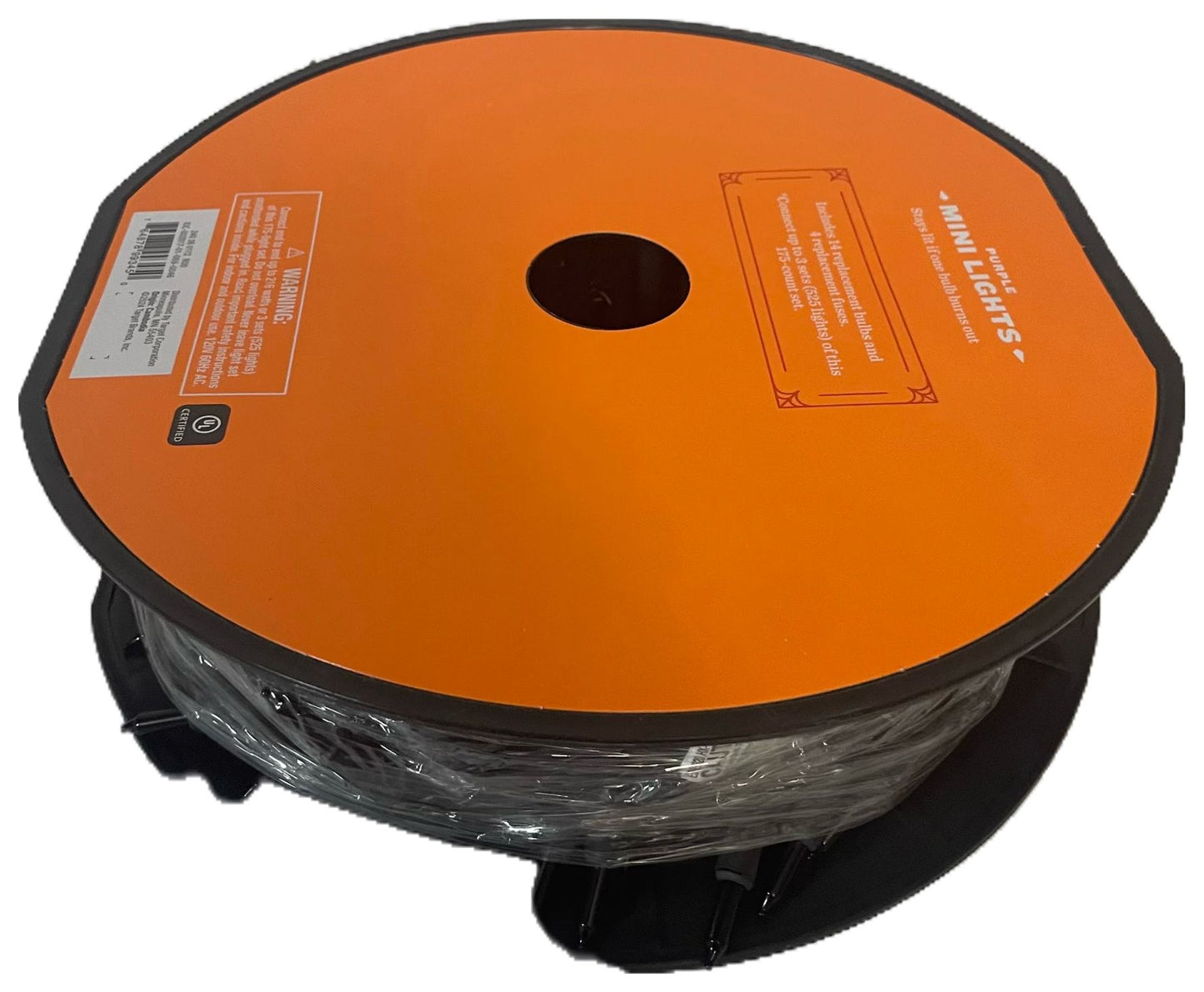 Hyde & Eek! Boutique 350‑count Orange Mini String Lights (Indoor/Outdoor, Black Wire)