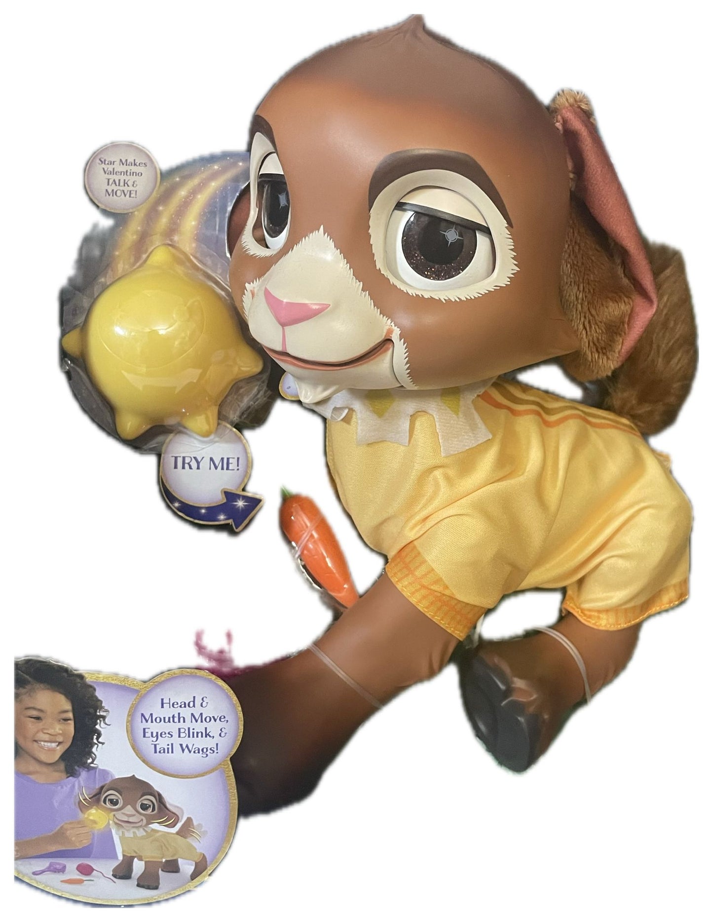 Disney's Wish Valentino Magical Moving & Talking Large Doll Set with Light up Star and Film-Inspired Accessories. Perfect for Disney Wish Fans Aged 3+