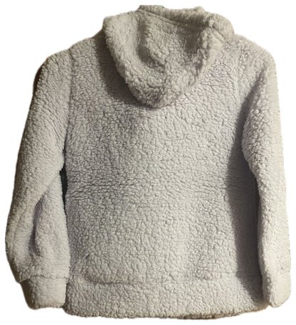 Miss Chievous Girls Sequin Critter Plush Faux Shearling Hoodie, Sizes 4–8