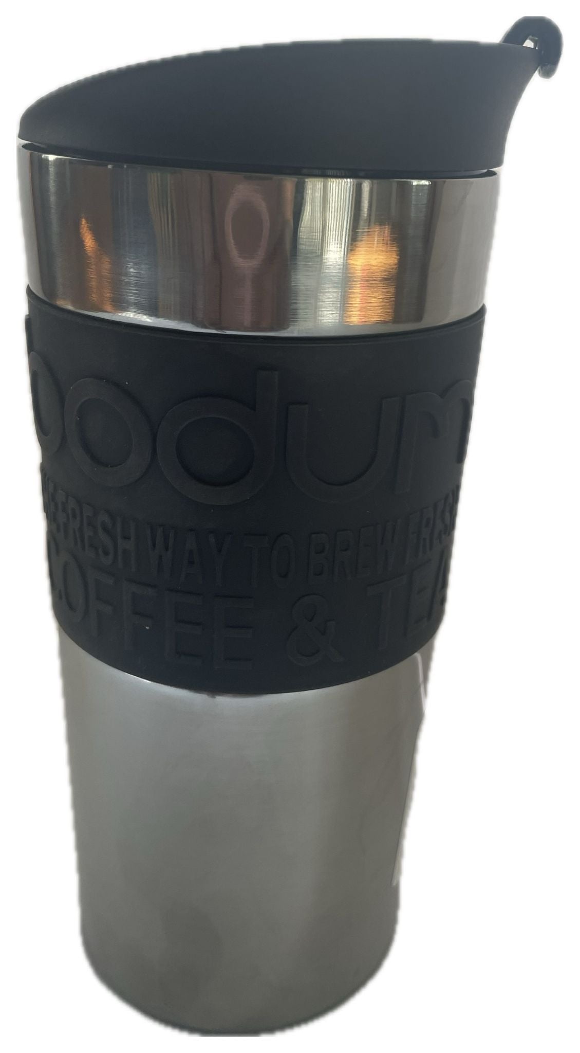 Bodum TRAVEL MUG Vacuum Travel Mug, Small, 0.35L, 12oz, S/S, Dark Roast