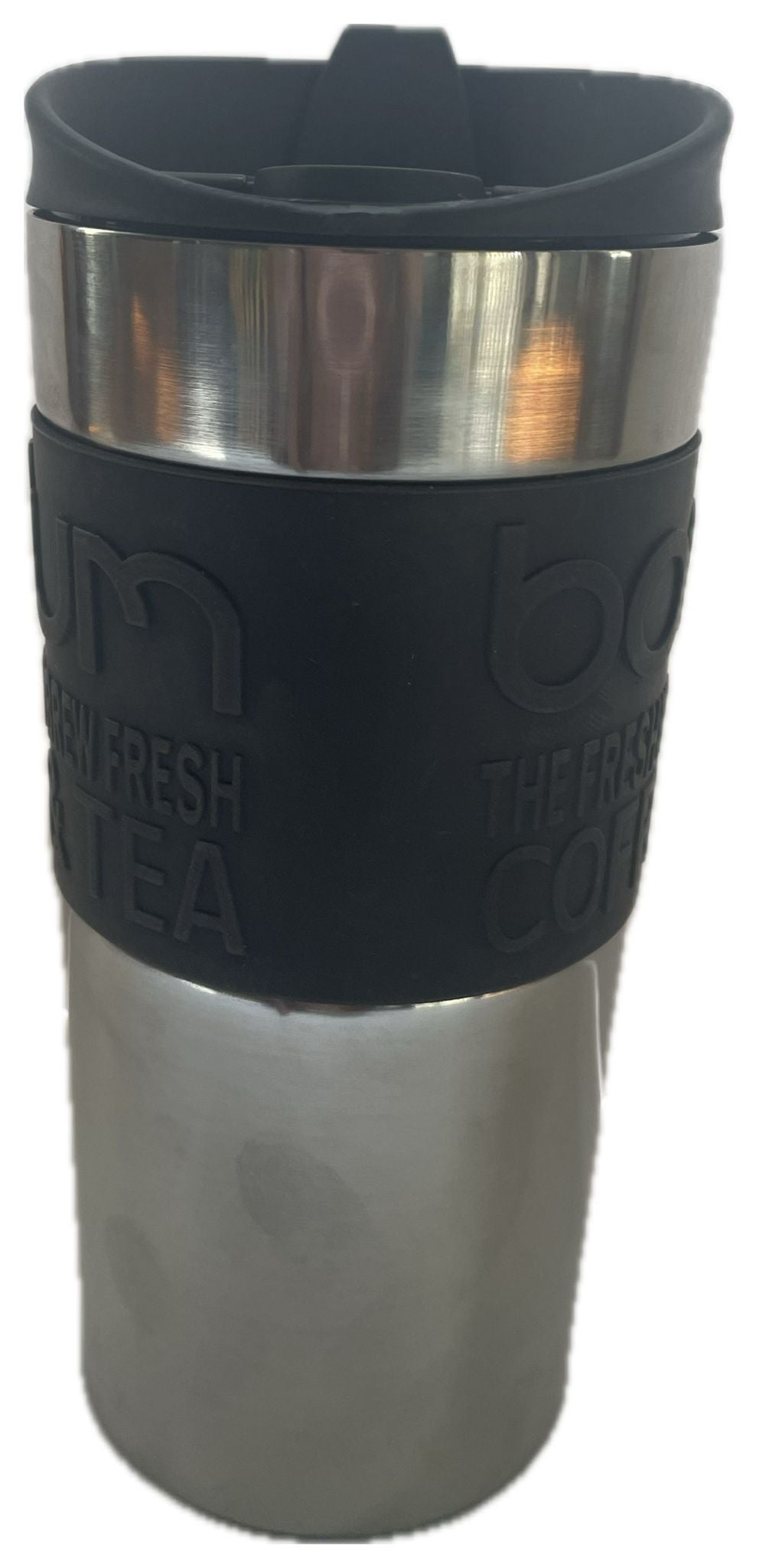 Bodum TRAVEL MUG Vacuum Travel Mug, Small, 0.35L, 12oz, S/S, Dark Roast