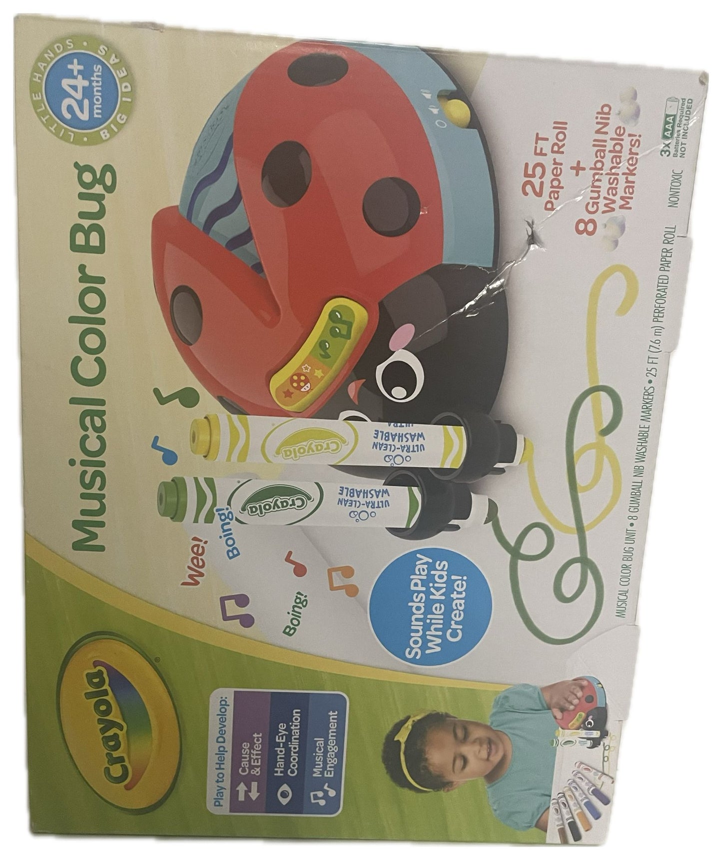 Crayola Musical Doodle Bug Coloring Toy with Sound Effects – Creative Drawing Toy for Kids 3+