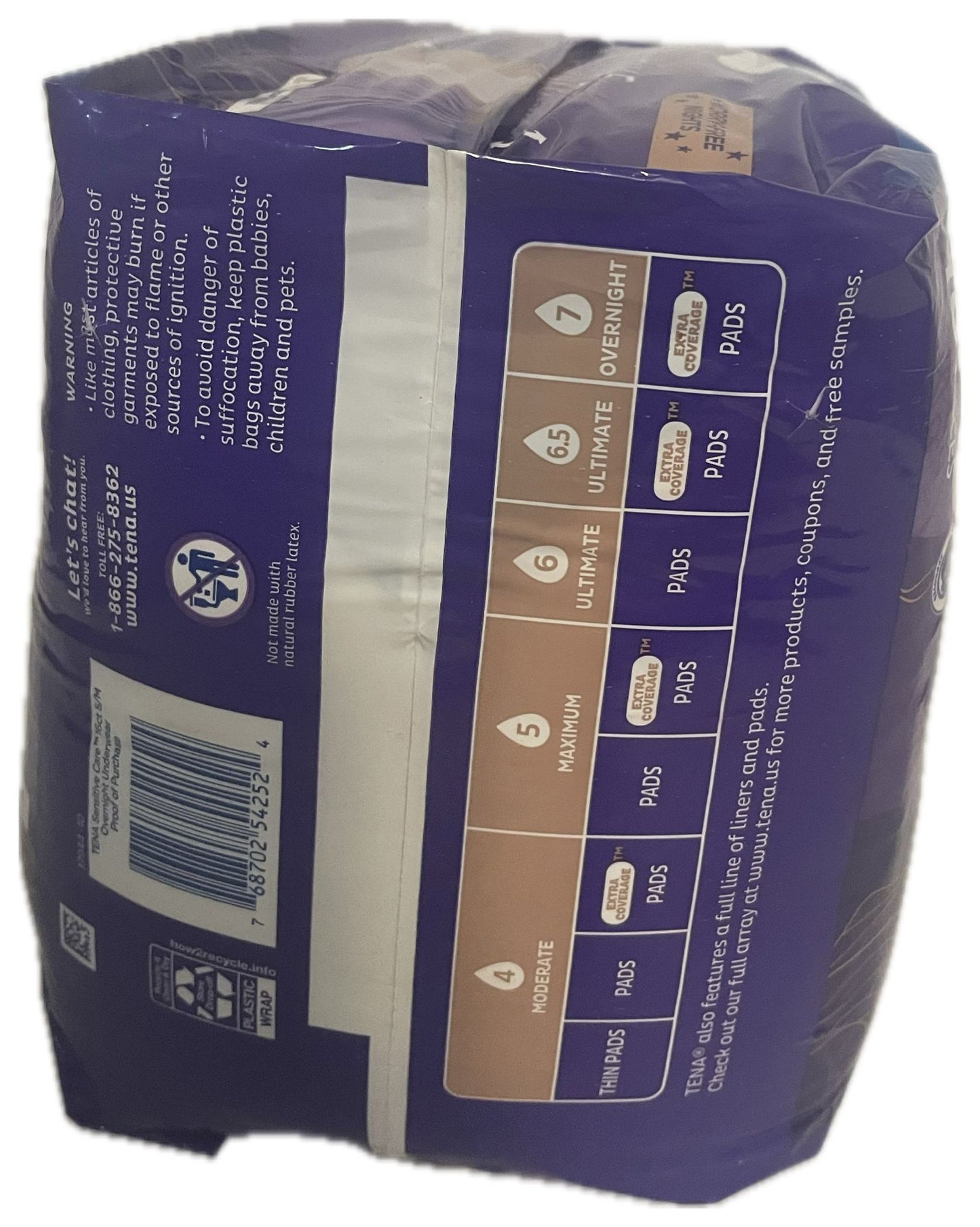 TENA Sensitive Care Overnight Underwear for Women small/medium 16 count