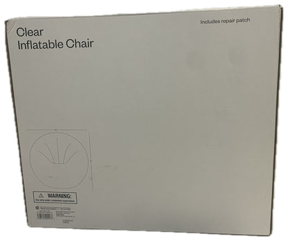 Room Essentials Clear Inflatable Chair