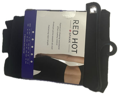 SPANX RED HOT Women S Seamless Capri Shaping Leggings Style 2244, Black, L