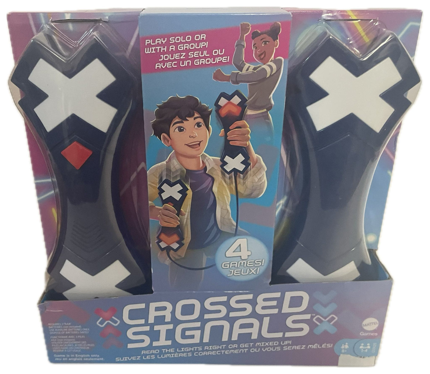 Crossed Signals Game for Kids &amp; Adults Electronic Game with Pair of Talking Light Wands
